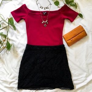 *NOT AVAILABLE* express red body suit